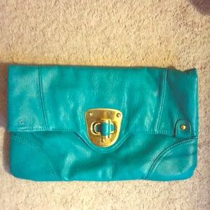 Turquoise clutch